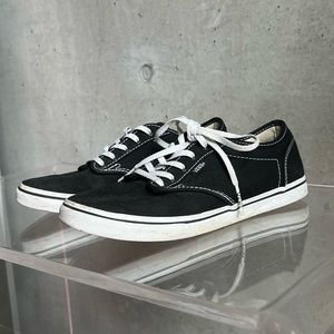 Black & White Vans Skateboard Sneakers